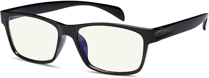 Gamma Ray Computer Blue Light Blocking Gaming Glasses w/Amber Tint and Anti Glare UV Digital Eyestrain
