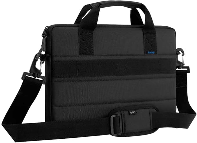 Dell 11-14 EcoLoop Pro Sleeve - CV5423 - Organizer, Front Zippered Pocket, Weather-resistant, Luggage Pass Through, Padded Carry Handles, Detachable Shoulder Strap, Nylex Lining Material - Black