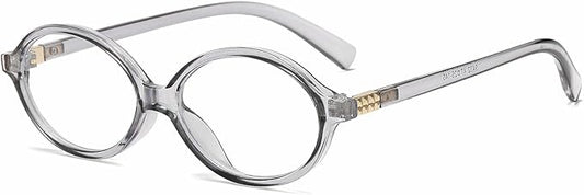 Breaksun Fashion Oval Glasses for Women Men Retro Round Tortoise Frame Blue Light Glasses Nerd Eyeglasses