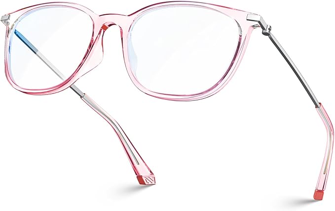 VISOONE Anti Slip TR90 Blue Light Blocking Glasses Size M Eyewear Frame with Anti Glare Eye Protection for Women GaeL