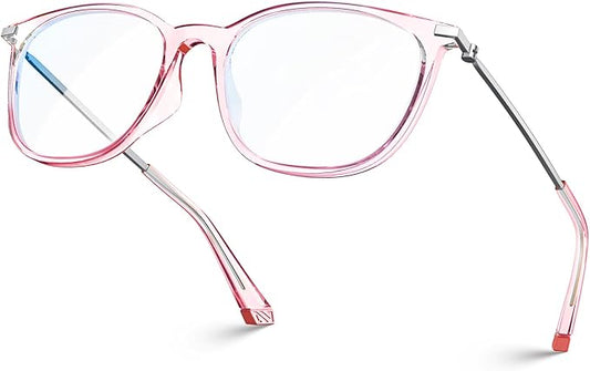 VISOONE Anti Slip TR90 Blue Light Blocking Glasses Size M Eyewear Frame with Anti Glare Eye Protection for Women GaeL