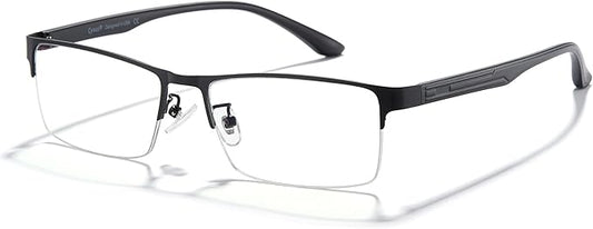 Cyxus Blue Light Blocking Glasses for Men Woman Semi Rim Computer Gaming Office Study Eyeglasses with UV Protection 8001