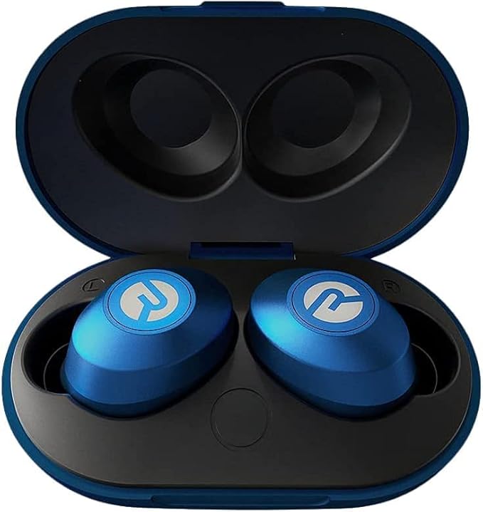 Raycon Everyday Classic Bluetooth Wireless Earbuds + Microphone with Active Noise Canceling, Sweat & Water-Resistant Earphones, Ear Buds Wireless Bluetooth 32 Hours Playtime (Blue)