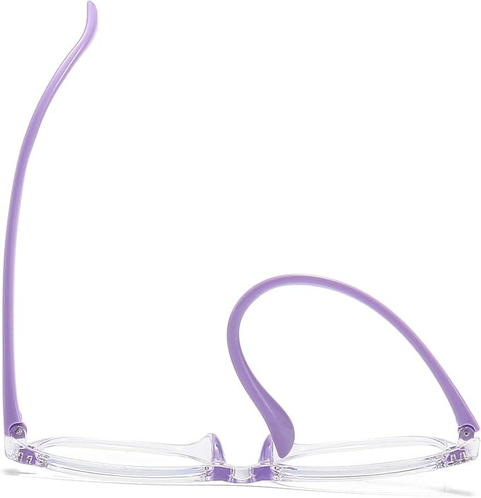 FANNYGO 1 Pack kids Blue Light Blocking Glasses For Girls And Boys Computer Blue Light Blocking Glasses For Age 3-11 (Light purple)