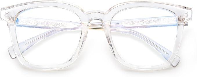 VISOONE Square Blue Light Blocking Glasses TR90 Anti Glare Computer Gaming for Women Men NOE