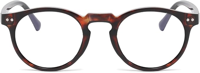 JOVAKIT Round Blue Light Glasses for Women Men Fashion Retro 90s Small Frame Computer Eyeglasses Anti Eyestrain
