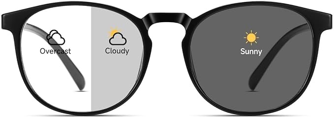 CNLO Blue Light Blocking Glasses,Computer Glasses,Anti Eyestrain, Lightweight Frame Eyeglasses,Men/Women… (Black | Anti-Blue Light Tinted Lenses)