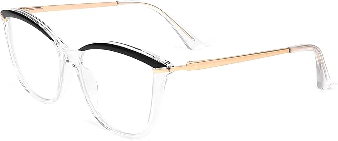 FEISEDY Blue Light Blocking Glasses Computer Glasses Women Men Cateye TR90 Frame B2772