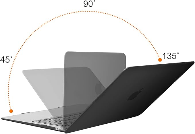 MOSISO Compatible with MacBook Air 13 inch Case M1 Chip 2021-2018 Release A2337 A2179 A1932, Plastic Hard Shell&Keyboard Cover&Screen Film&Storage Bag for MacBook Air 13.3 inch Case, Black