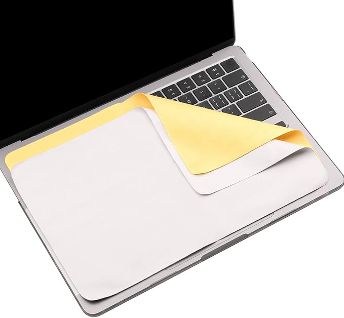 MUBUY-GOL 2-Pack Microfiber Liner Cleaning Cloth for MacBook Neo/Pro/Air 13“ and 14” (2018–2026), Keyboard Protector Compatible with MacBook Neo 13, Air 13, and MacBook Pro 14 (M5–M1)