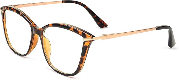 FEISEDY Blue Light Blocking Glasses Computer Glasses Women Men Cateye TR90 Frame B2772