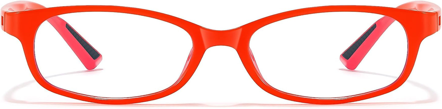 SODQW Office-Siren Blue Light Glasses for Women, Rectangle Frame, Y2K Small Eyewear, Anti Eyestrain Computer Glasses