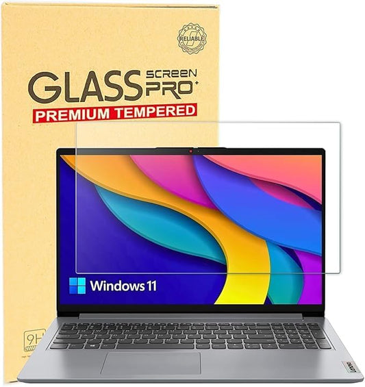 Tempered Glass Screen Protector for 15.6" Lenovo IdeaPad 3 3i/IdeaPad 5/IdeaPad 5i/IdeaPad 1 1i, IdeaPad Slim 3 15.6, Yoga 7 7i 15.6 & Flex 5 15.6, & Legion 5 15.6, Thinkpad 15.6, 9H Anti Fingerprint