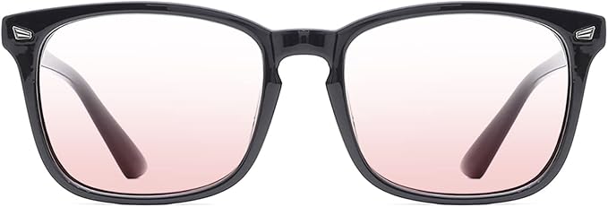 TIJN Blue Light Blocking Glasses for Women Men Square Frame Nerd Eyeglasses Anti Blue Ray Computer Screen Glasses