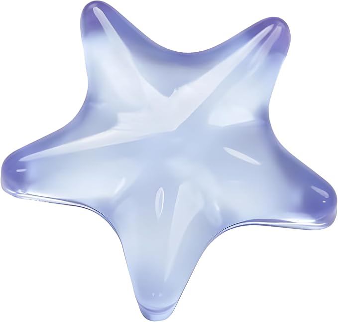 Gel Wrist Rest for Keyboard and Mouse Transparent Blue Sea Star Elbow Pad Cushion Ergonomic Cute Clear Cool Mouse Wrist Pad Silicone Non-Slip Support for Computer Gaming Office Hand Pillow Ocean Beach