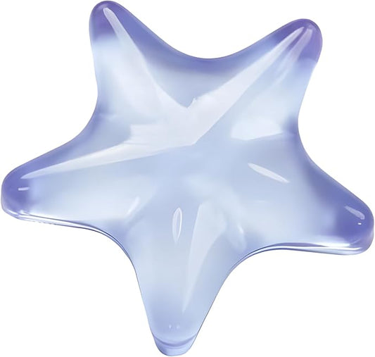 Gel Wrist Rest for Keyboard and Mouse Transparent Blue Sea Star Elbow Pad Cushion Ergonomic Cute Clear Cool Mouse Wrist Pad Silicone Non-Slip Support for Computer Gaming Office Hand Pillow Ocean Beach