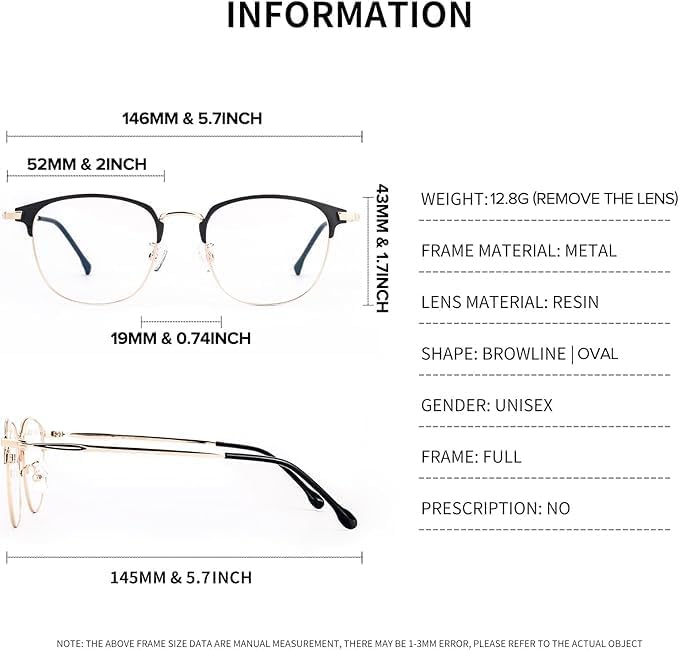 Blue Light Blocking Glasses for Men Anti-Fatigue Computer Monitor Gaming Glasses Prevent Headaches Glasses
