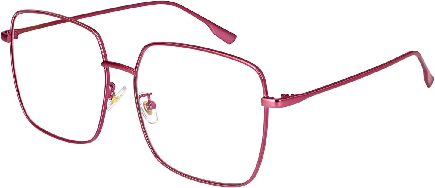 Dollger Blue Light Blocking Glasses women Anti Glare UV Filter Computer Gaming Glasses Retro matal square Eyeglasses Frame