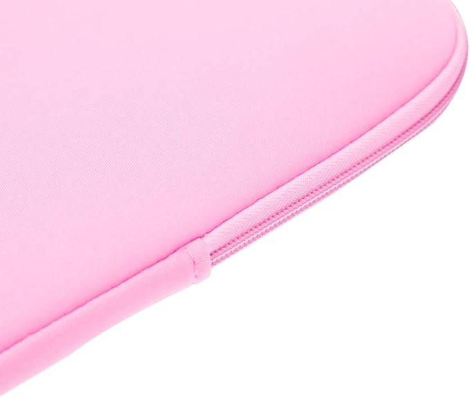 RAINYEAR Laptop Sleeve Case Compatible with 13.3 Inch Notebook Computer Tablet Chromebook 14" MacBook Pro/Max M1 M2 M3 M4 M5 Soft Cover Protective Case Zipper Carrying Bag (Pink)