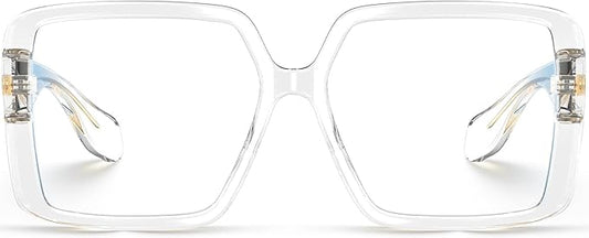 VISOONE Oversized TR90 Blue Light Blocking Glasses Fashion Accessories Non Prescription for Women Harvard