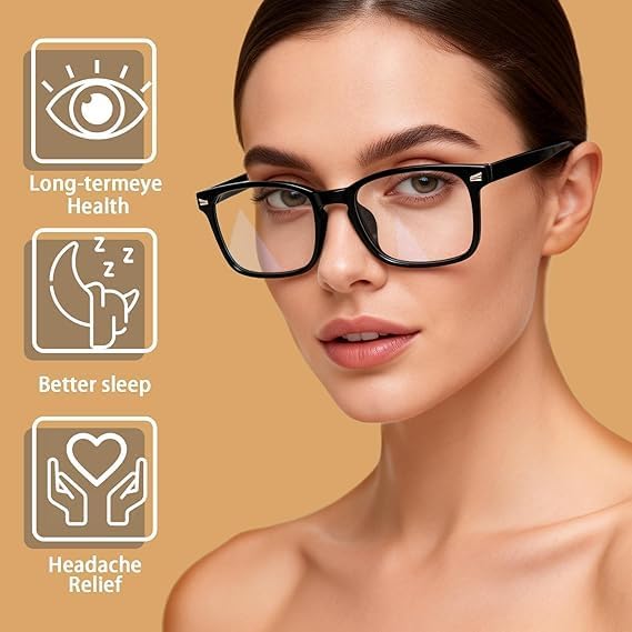 BIRDDIE Blue Light Blocking Glasses for Women & Men, UV400 Anti-Glare Computer Glasses for Gaming,Reading & Eye Strain Relief