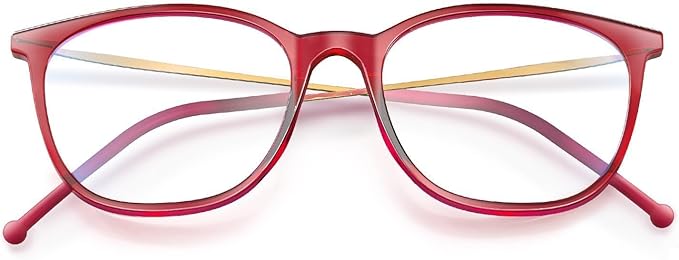 VISOONE Light Weight Slip Resistant Blue Light Blocking Computer Glasses with Anti Glare UV400 for Man Women GAEL