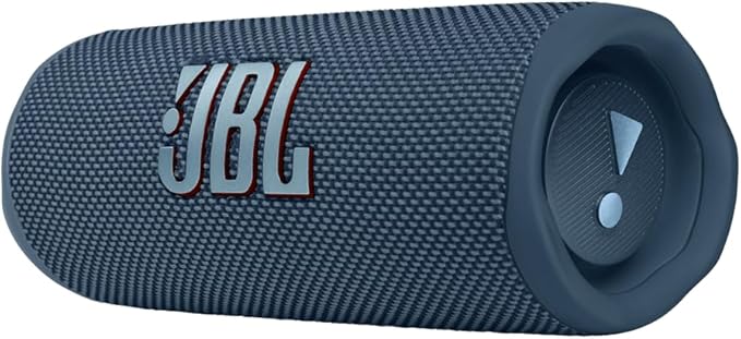 JBL FLIP 6 Waterproof Portable Speaker Bundle with gSport Carbon Fiber Case (Blue)
