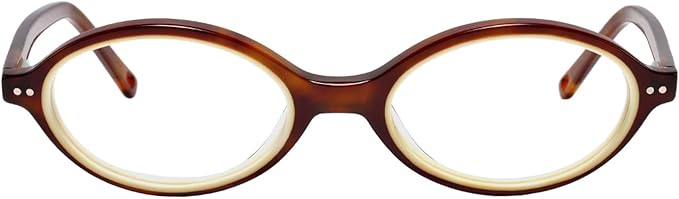 TIJN Olisa Blue Light Blocking Glasses for Women Men,Retro Oval Frame Bluelight Eyeglasses for Gaming/Computer/Screen