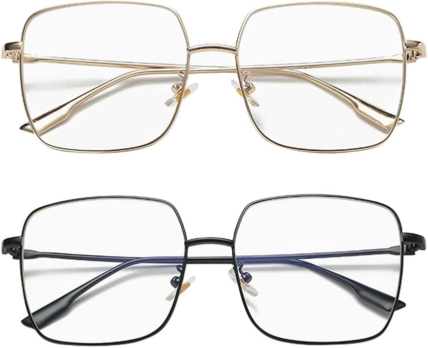 Dollger Blue Light Blocking Glasses women Anti Glare UV Filter Computer Gaming Glasses Retro matal square Eyeglasses Frame