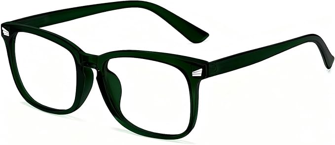 Blue Light Glasses for Woman Men | 99% Blue Light Blocking Glasses | Computer Glassess | Gaming | TV Phone Screen Reader Square Frame | Anti Eyestrain & UV Glare,1 Pack