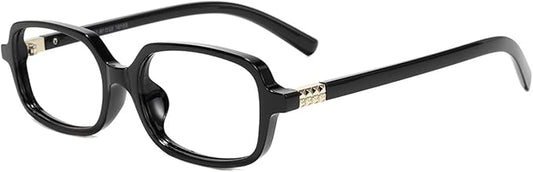 Slocyclub Square Blue Light Blocking Glasses for Women Men Vintage Rectangular Frame Eyeglasses Retro Small Square Glasses