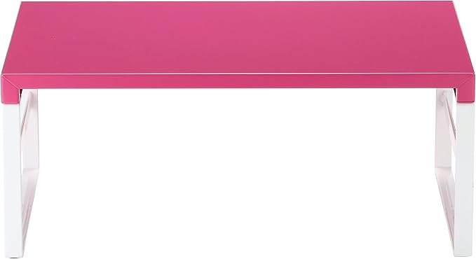 LIHIT LAB Desktop Stand, Sturdy Steel Stand for Laptop/Computer Monitor, 9.8 x 15.4 x 6.3 inches, Pink (A7331-3)