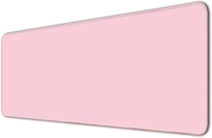 Large Mouse Pad, Non-Slip Desk Blotter, Office Desk Mat, Desk Pad Protector, Laptop Desk Pad, Desk Writing Pad for Office and Home, Pastel Pink, 31x12 inch