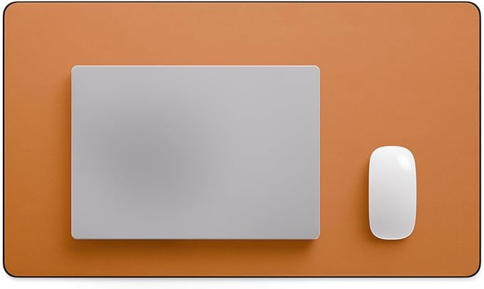 Jotsome Leather Desk Pad Mat, Non-Slip Desk Blotter Pad - Desk Protector for Office, Home, Laptop, and Desktop (Tan, 24" x 14")