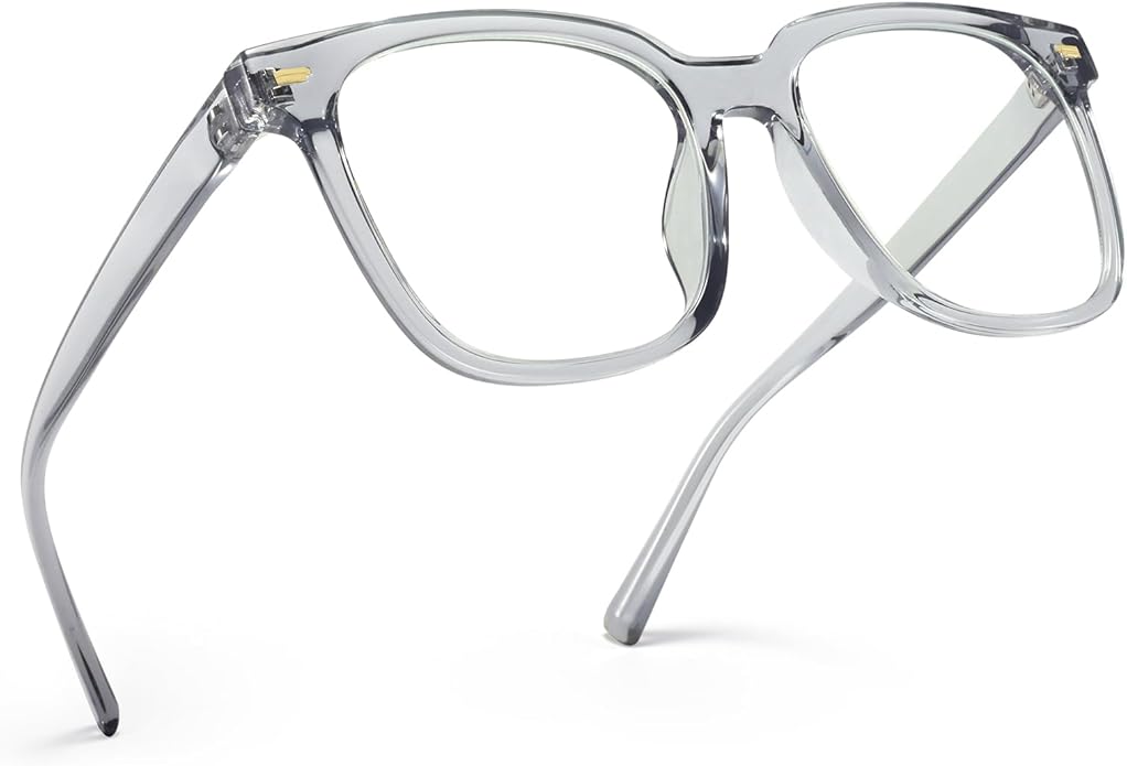 PANNER Oversized Square Blue Light Blocking Glasses for Women Men Anti Glare Reduce Eyestrain Computer Glasses