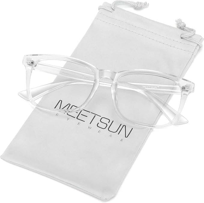 MEETSUN 3-Pack Blue Light Blocking Glasses, Anti Eye Strain Headache (Sleep Better), Computer Glasses UV400 Lens (Black + Clear + Matte Black Frame/Grey Lens)