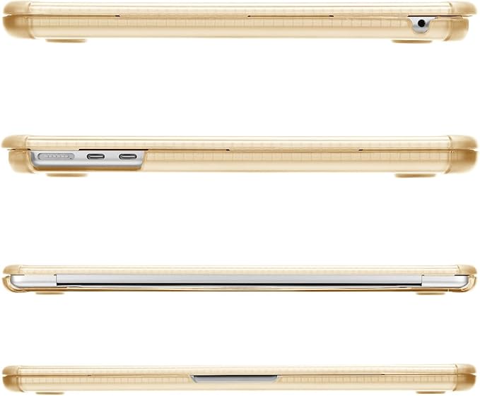 MOSISO Compatible with MacBook Air 13 inch Case M5 2026 M4 2025 M3 M2 2024-2022 A3449 A3240 A3113 A2681,3 in 1 Kit Crack-Resistant Heavy Duty Protective Plastic Hard Case with TPU Bumper, Apricot