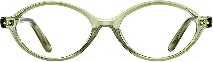 TIJN Olisa Blue Light Blocking Glasses for Women Men,Retro Oval Frame Bluelight Eyeglasses for Gaming/Computer/Screen
