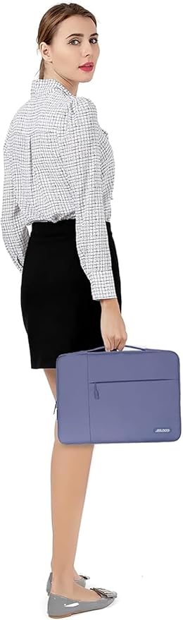 MOSISO Laptop Case 13.3 inch, 13-13.3 inch Laptop Sleeve with Handle Compatible with MacBook Air/Pro 13/Pro 14 M5 M4 M3 M2 M1,HP Dell ASUS Lenovo, Polyester Multifunctional Computer Bag, Lavender Gray