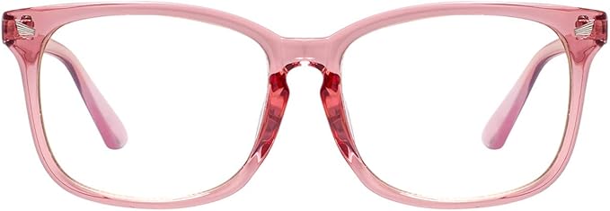 MAXJULI Blue Light Blocking Glasses,Computer Reading/Gaming/TV/Phones Glasses for Women Men(Pink)