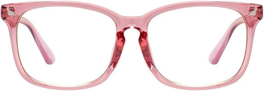 MAXJULI Blue Light Blocking Glasses,Computer Reading/Gaming/TV/Phones Glasses for Women Men(Pink)