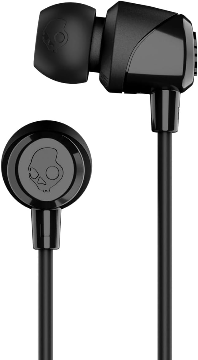 Skullcandy Jib Wired Earbuds with 3.5mm AUX Plug,Noise Isolating Fit,in-Line Microphone Call and Track Control,Convenient for Travel - Black,(Pack of 6)
