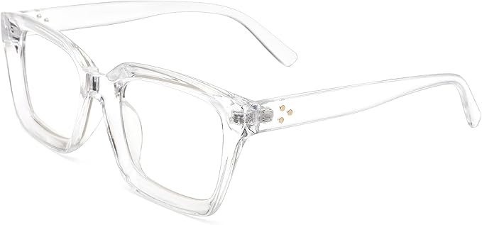 COASION Blue Light Blocking Eyeglasses Classic Thick Square Rim Frame Eyewear for Women Men