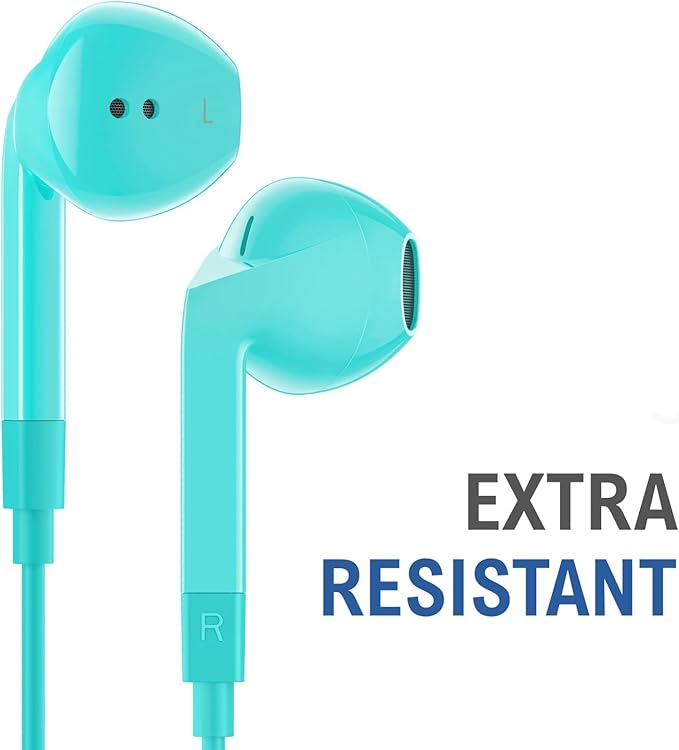 LUDOS FEROX USB C Headphones for iPhone 17 16 15 Pro Max Plus Air iPad Pro, 5 Years Warranty, USB-C Earbuds for Samsung Galaxy S24 S23 Ultra S22 S21 FE S20 Z Flip 3 Fold 4 A53, USB Type C Earphones