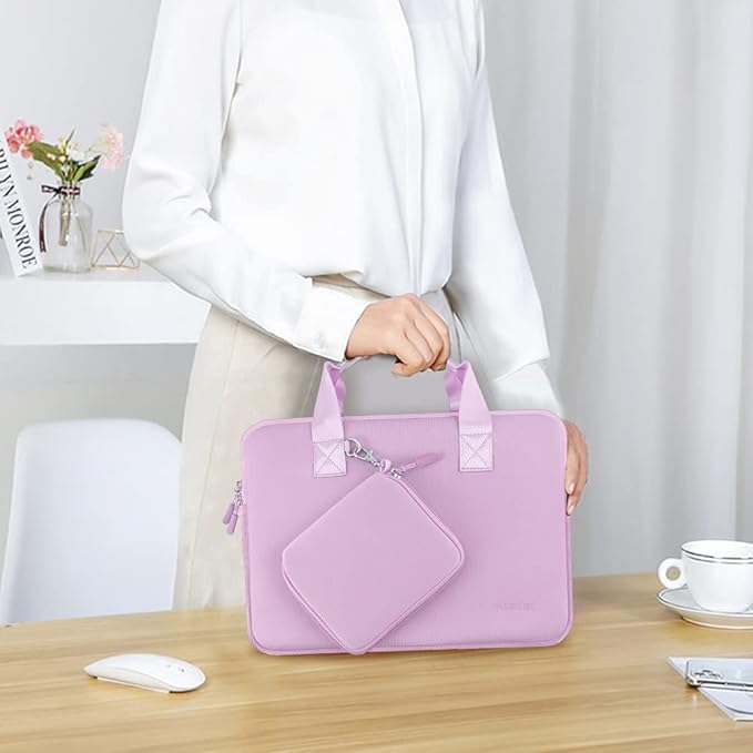11.6 12.9 13 inch Elastic Laptop Sleeve with Small Case Compatible with 13 inch MacBook Neo Air Pro M5/M4/M3/M2/M1, iPad 13 12.9, XPS 13 and Most 11.6 12.9 13 inch Notebooks Tablets,L02P01