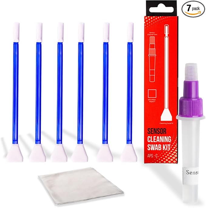 REFLEX CAMERA Professional Sensor Cleaning Kit, Alcohol-Free Solution ?€? Safe, Residue-Free for Sony, Canon, Nikon DSLR and Mirrorless Cameras (APS-C 6Pk) by ReflexCamera