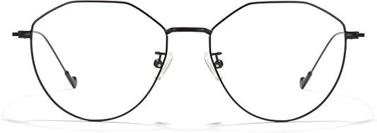 Cyxus Blue Light Glasses for Men and Women, Round Metal Frame Computer Eyeglasses for Office, Gaming, Reading 8090