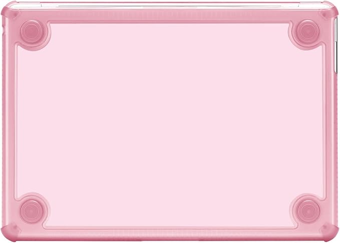 MOSISO Compatible with MacBook Air 13 inch Case M5 2026 M4 2025 M3 M2 2024-2022 A3449 A3240 A3113 A2681,3 in 1 Kit Crack-Resistant Heavy Duty Protective Plastic Hard Case with TPU Bumper, Chalk Pink