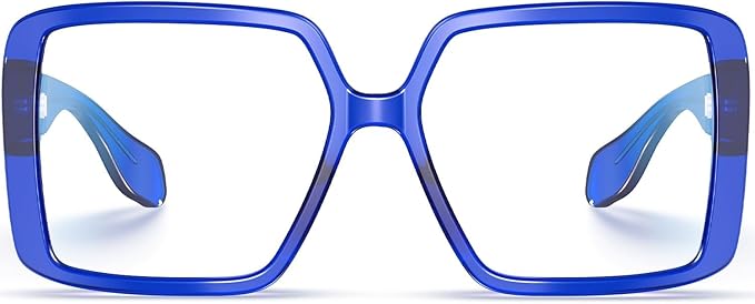 VISOONE Oversized TR90 Blue Light Blocking Glasses Fashion Accessories Non Prescription for Women Harvard