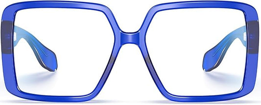 VISOONE Oversized TR90 Blue Light Blocking Glasses Fashion Accessories Non Prescription for Women Harvard